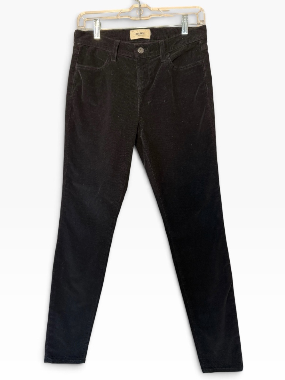 Baldwin Kansas City Sophia Women’s Black Corduroy Pants – Size 26